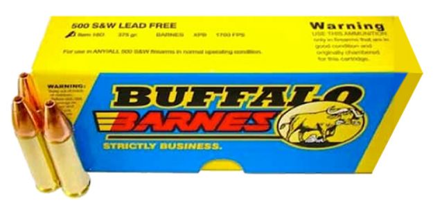 Picture of Buffalo Bore Ammunition Buffalo-Barnes Strictly Business 500 S&W Mag 375 Gr Barnes Vor-Tx Xpb Lead-Free 20 Per Box/ 12 Cs 