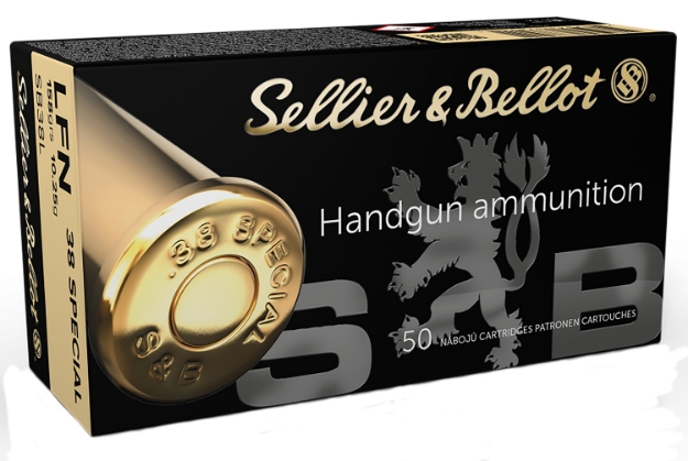 Picture of Sellier & Bellot Handgun Target 38 Special 158 Gr Lead Flat Nose (Lfn) 50 Per Box/ 20 Cs 