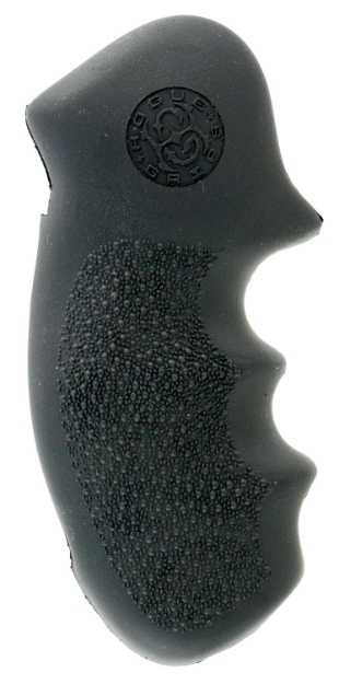 Picture of Hogue Monogrip Black Rubber With Finger Grooves For S&W K, L Frame With Round Butt 