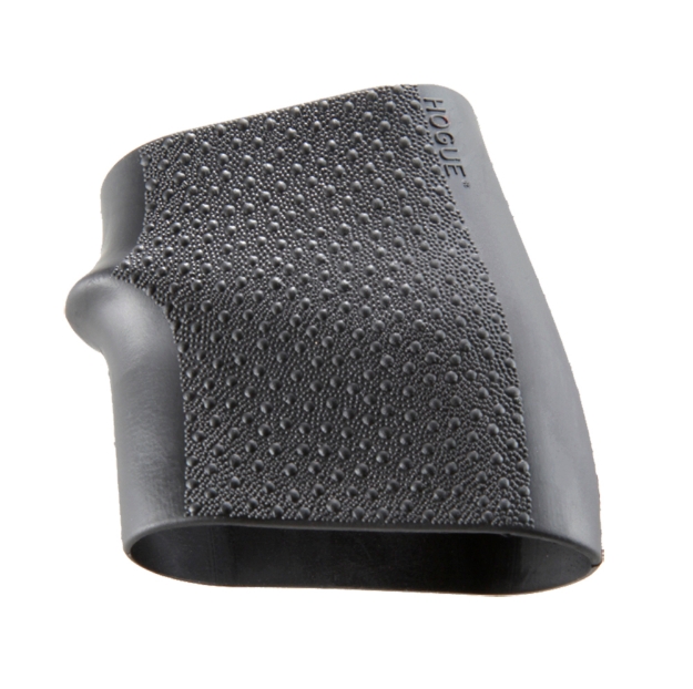 Picture of Hogue Handall Jr. Grip Sleeve Small Size Made Of Rubber With Textured Black Finish & Finger Groove For Most 22, 25 & 38 Pistols 