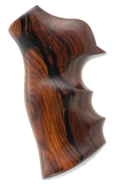 Picture of Hogue Fancy Hardwood Brown Cocobolo Hardwood With Finger Grooves For Ruger Gp100, Super Redhawk 