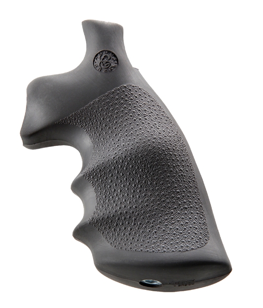 Picture of Hogue Conversion Monogrip Black Rubber With Finger Grooves For S&W K, L Frame With Round Butt 