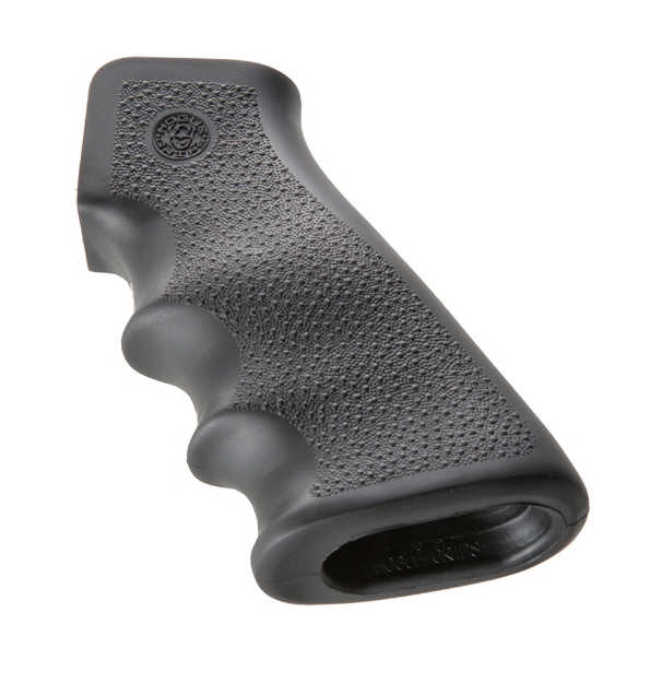 Picture of Hogue Overmolded Grip Black Rubber With Finger Grooves For Ar-15, M16 