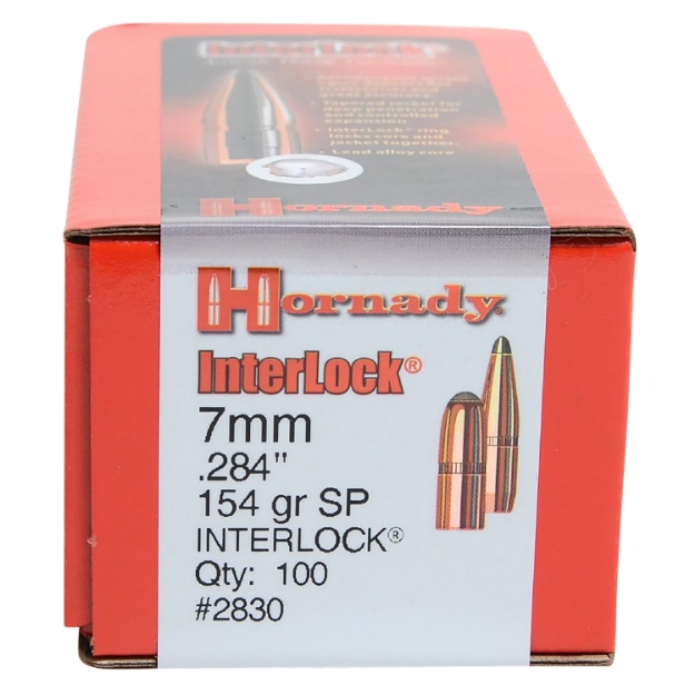 Picture of Hornady Interlock Hunting 7Mm .284 154 Gr Soft Point (Sp) 