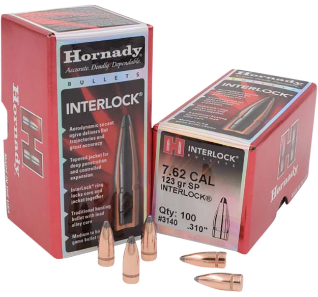 Picture of Hornady Interlock Hunting 7.62Mm .310 123 Gr Soft Point (Sp) 