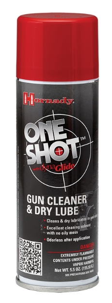 Picture of Hornady One Shot Gun Cleaner & Lube Against Corrosion & Lubricates 5 Oz Aerosol 