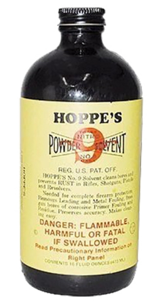 Picture of Hoppe's No. 9 Bore Cleaner Removes Carbon, Powder & Lead Fouling Child Proof Cap 1 Pint (16 Oz) Bottle 10 Per Pack 