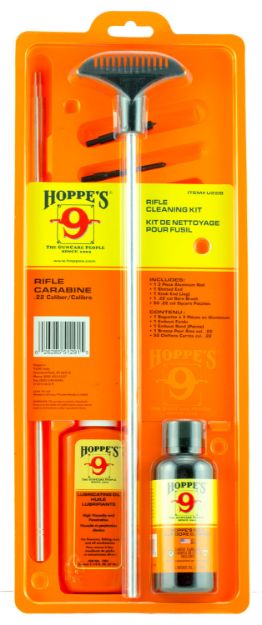 Picture of Hoppe's Rifle Cleaning Kit 22 / 250 Cal (Clam Pack) 