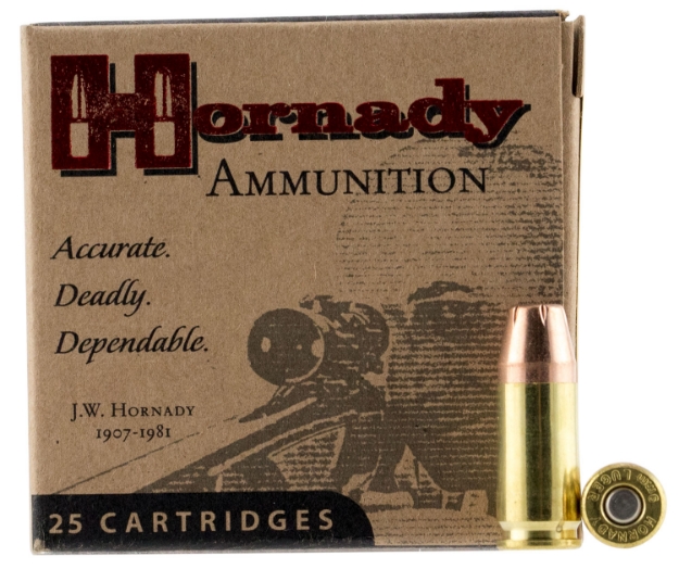 Picture of Hornady Custom Personal Defense 9Mm Luger 147 Gr Hornady Xtp Hollow Point (Xtphp) 25 Per Box/ 10 Cs 