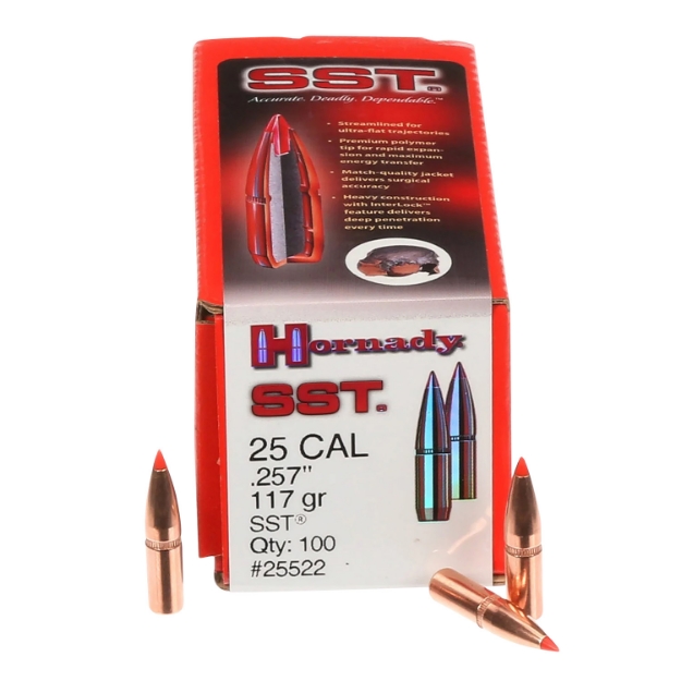 Picture of Hornady Sst Hunting 25 Cal .257 117 Gr Super Shock Tip (Sst) 