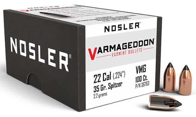 Picture of Nosler Varmageddon Varmint 22 Cal .224 35 Gr Flat Base Tipped (Fbt) 100 Per Box 