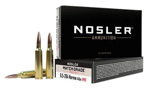 Picture of Nosler Match Grade Target 6.5X284 Norma 140 Gr Custom Competition Hollow Point Boat-Tail (Cchpbt) 20 Per Box/ 10 Cs 