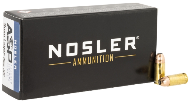 Picture of Nosler Assured Stopping Power Handgun 9Mm Luger +P 115 Gr Jacketed Hollow Point (Jhp) 50 Per Box/ 10 Cs 