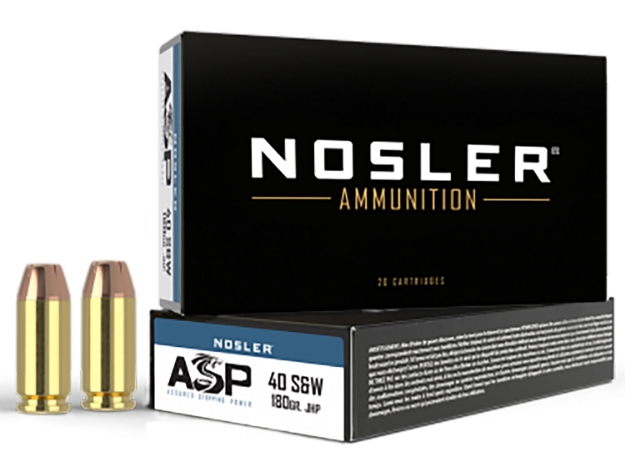 Picture of Nosler Assured Stopping Power Handgun 40 S&W 180 Gr Jacketed Hollow Point (Jhp) 50 Per Box/ 10 Cs 