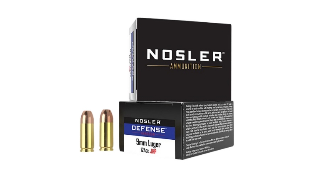 Picture of Nosler Defense Handgun 9Mm Luger +P 124 Gr Bonded Performance Jacketed Hollow Point (Bpjhp) 20 Per Box/ 10 Cs 