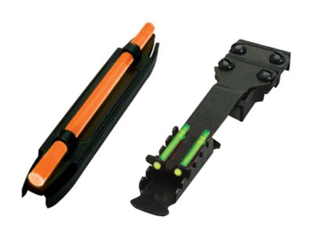 Picture of Hiviz C-Series Magnetic Turkey/Deer Sight Set Black | Orange Fiber Optic Front Sight Green Fiber Optic Rear Sight 