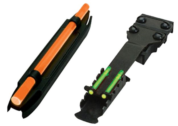 Picture of Hiviz C-Series Magnetic Turkey/Deer Sight Set Black | Orange Fiber Optic Front Sight Green Fiber Optic Rear Sight 