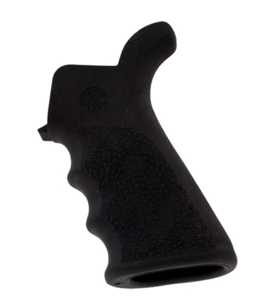 Picture of Hogue Overmolded Beavertail Cobblestone Black Rubber With Finger Grooves For Ar-15, M16 