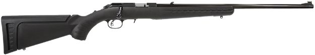 Picture of Ruger American Rimfire 22 Lr 10+1 22" Barrel, Satin Blued Alloy Steel, Williams Gun Sight Co. Fiber Optic Front Sight, Black Synthetic Stock, Accepts All 10/22 Magazines 