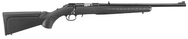 Picture of Ruger American Rimfire Compact 22 Lr 10+1 18" Barrel, Satin Blued Alloy Steel, Williams Gun Sight Co. Fiber Optic Front Sight, Black Synthetic Stock, Accepts All 10/22 Magazines 