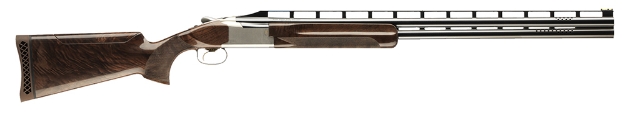 Picture of Browning Citori 725 Trap 12 Gauge 32" Barrel 2.75" 2Rd, Blued Ported Barrels, Silver Nitride Finished Engraved Receiver With Gold Accents, Gloss Black Walnut Stock With Adjustable Comb 