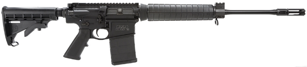 Picture of Smith & Wesson M&P10 Optic Ready 308 / 7.62X51mm Nato 20+1 18" Armornite Barrel, Matte Black Receiver, Black 6 Position Stock & Polymer Grip, Ambidextrous Manual Safety 