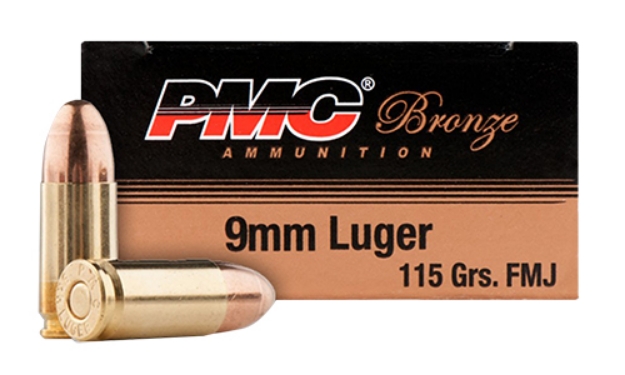 Picture of Pmc Bronze Battle Pack 9Mm Luger 115 Gr Full Metal Jacket (Fmj) 300 Per Box/3 Cs 