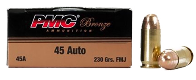 Picture of Pmc Bronze Battle Pack 45 Acp 230 Gr 830 Fps Full Metal Jacket (Fmj) 250 Bx/3 Cs 