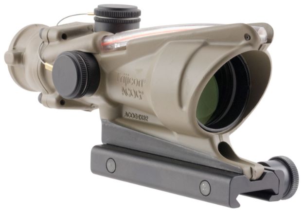 Picture of Trijicon Acog Flat Dark Earth 4X32mm Illuminated Red Chevron .223/5.56 Bdc Reticle 