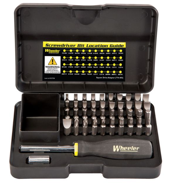 Picture of Wheeler Professional Gunsmithing Screwdriver Set Black Steel Universal 43 Pieces 