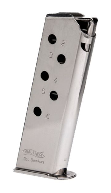 Picture of Walther Arms Ppk Stainless Detachable 6Rd For 380 Acp Walther Ppk 