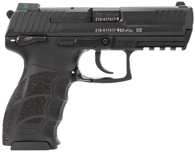 Picture of Hk P30 V3 40 S&W Caliber With 3.85" Barrel, 13+1 Capacity, Overall Black Finish, Picatinny Rail Frame, Black Backstrap Grip & Night Sights Includes 3 Mags 