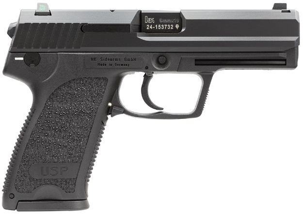 Picture of Hk Usp V7 Lem 9Mm Luger 4.25" 15+1 (3) Black Black Steel Slide Black Polymer Grip Night Sights No Manual 