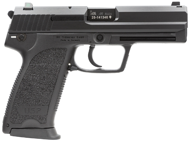 Picture of Hk Usp V1 45 Acp 4.41" 12+1 (3) Black Black Steel Slide Black Polymer Grip Night Sights 