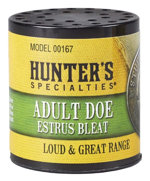 Picture of Hunters Specialties Adult Doe Estrus Can Call Doe Sounds Attracts Deer Black 