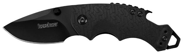 Picture of Kershaw Shuffle 2.40" Folding Gfn Plain Black Oxide 8Cr14mov Ss Blade Black K Textured Glass-Filled Nylon Handle Includes Pocket Clip 