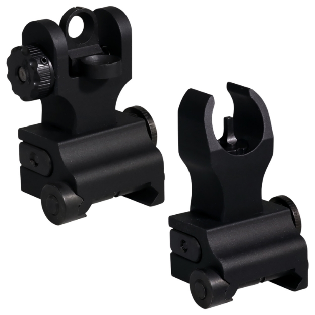 Picture of Samson Quick Flip Folding Sights Front(Hk) & Rear (A2) Black Anodized For Ar-15 