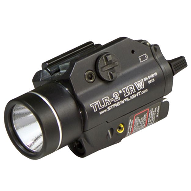 Picture of Streamlight Tlr-2 Irw Weapon Light W/Laser & Strobe 300 Lumens Output White Led Light Infrared Laser Glock Style Rail/Picatinny Mount Black Anodized Aluminum 