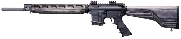 Picture of Windham Weaponry R20 Vex Wood Stock Series 5.56X45mm Nato Caliber With 20" Barrel, 5+1 Capacity, Black Hard Coat Anodized Metal Finish, Pepper Gray Stock Black Polymer Grip Right Hand 