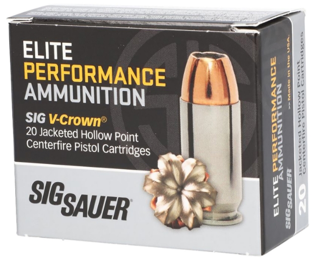 Picture of Sig Sauer Elite Defense 40 S&W 165 Gr 1090 Fps Jacketed Hollow Point (Jhp) 20 Bx/10 Cs 