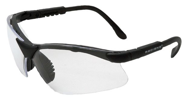 Picture of Radians Revelation Shooting Glasses Adult Clear Lens Anti-Fog Black Frame 