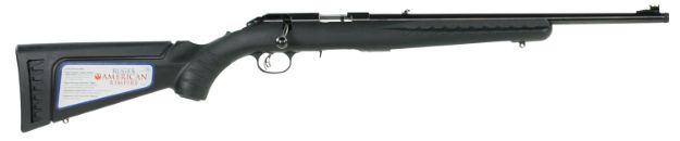 Picture of Ruger American Rimfire 22 Wmr 9+1 18" Threaded Barrel, Satin Blued Alloy Steel, Williams Gun Sight Co. Fiber Optic Front Sight, Black Synthetic Stock, Accepts Bx-15 Magnum Magazine 