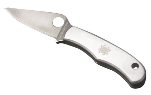 Picture of Spyderco Bug 1.27" Folding Drop Point Plain 3Cr13mov Ss Blade Engraved Spyderco Bug Stainless Steel Handle 