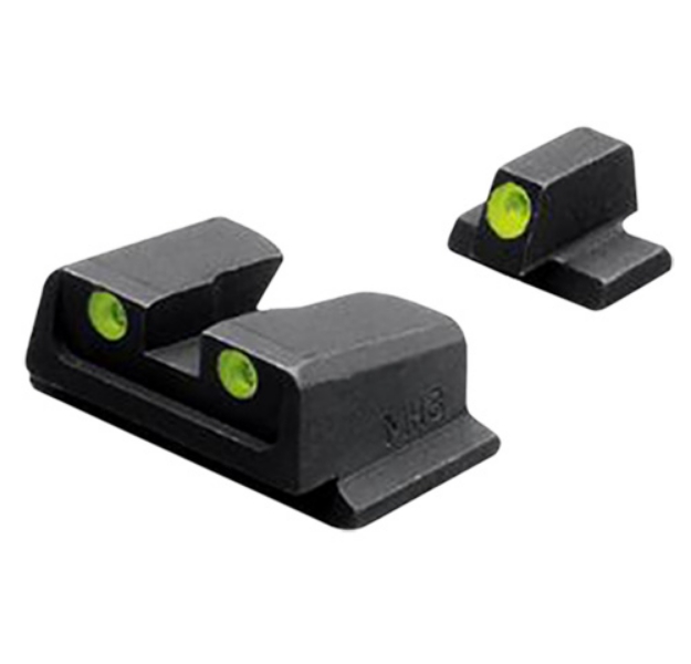 Picture of Meprolight Usa Tru-Dot Black | Green Tritium Front Sight Green Tritium Rear Sight Set 