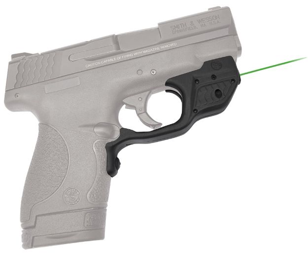 Picture of Crimson Trace Lg489g Laserguard 5Mw Green Laser With 532Nm Wavelength & 50 Ft Range Black Finish For 9Mm Luger & 40 S&W S&W M&P Shield, M&P Shield M2.0 (Except Ez & Plus Variants) 