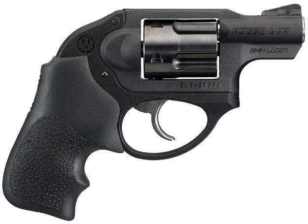 Picture of Ruger Lcr 9Mm Luger 1.87" Matte Black Barrel, 5Rd Pvd Finished Cylinder, Matte Black 400-Series Stainless Steel Concealed Hammer Frame, Hogue Monogrip, Transfer Bar Safety 