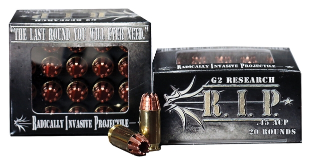 Picture of G2 Research R.I.P Defense 45 Acp 162 Gr Fracturing Hollow Point (Fhp) 20 Per Box/ 25 Cs 