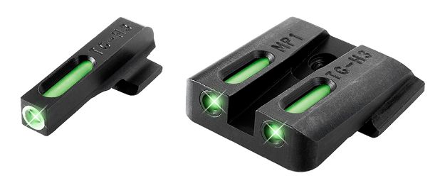 Picture of Truglo Tfx Black | Green Tritium & Fiber Optic White Outline Front Sight Green Tritium & Fiber Optic Rear Sight 