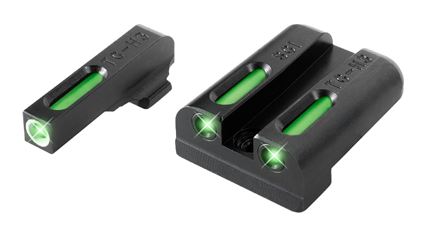 Picture of Truglo Tfx Black | Green Tritium & Fiber Optic White Outline Front Sight Green Tritium & Fiber Optic Rear Sight 