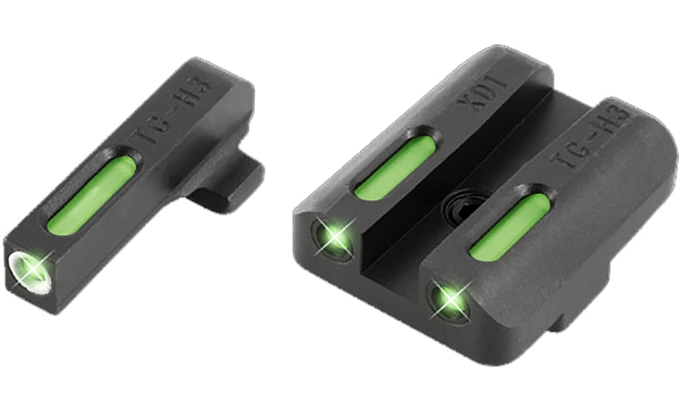 Picture of Truglo Tfx Black | Green Tritium & Fiber Optic White Outline Front Sight Green Tritium & Fiber Optic Rear Sight 